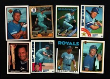 George Brett 1984 1986 1987  1988 1989 1990 1992  Topps  Bowman Baseball Cards