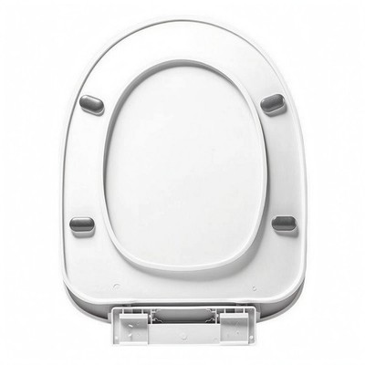 Plastik-Toilettensitz glatte Oberfläche WC-Sitz Scharnier einfarbig