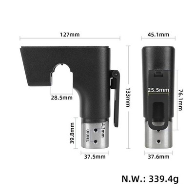 Electric Scooter Stem Mount Bracket For Handlebar Accessory 13 X 5 X 14cm