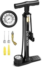 Bike Pump Floor, Advanced Bike Tire Inflator, Bicycle Hand Air Pump with Dual
