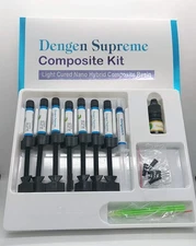 Dental SUPREME Visible Light Cured 7 Composite Bonding & Etchant Restorative Kit