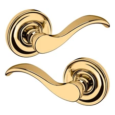 Baldwin Lever Dummy Trim Set Solid Core Forged Brass [95455.030.RDM/LDM]