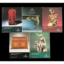 Christie's NY 1980s x5 French Furniture Art Clocks Sculpture Auction Catalog