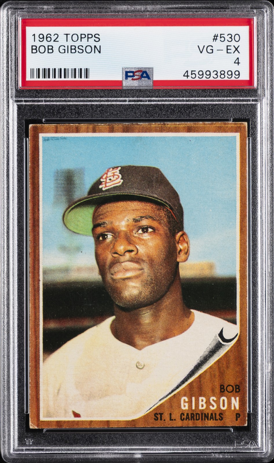 1962 Topps #530 Bob Gibson front