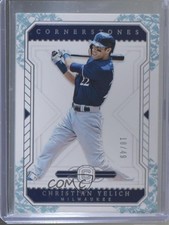 2019 Panini Chronicles Cornerstones Base Crystal 18/49 Christian Yelich #31 no9