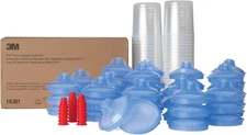 3M PPS (Original Series) Paint Spray Gun with 50 Cup Lids and Liners Kit, 16301,