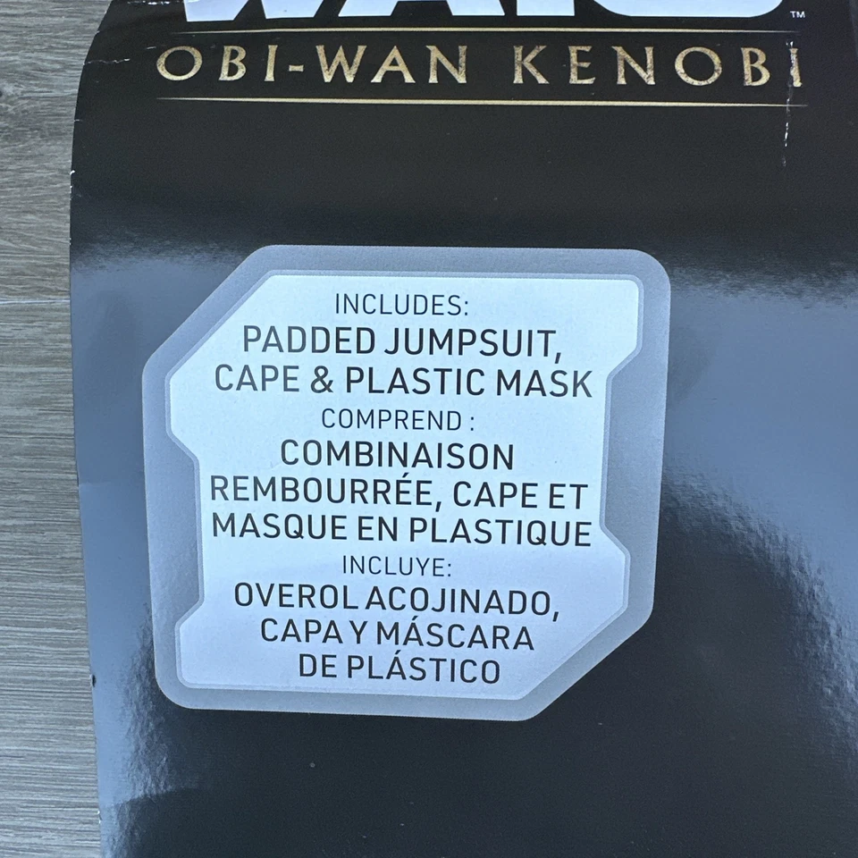 Star Wars Darth Vader Child Costume Size Small 6/7 Jumpsuit, Mask, Cape - Image 2 of 4