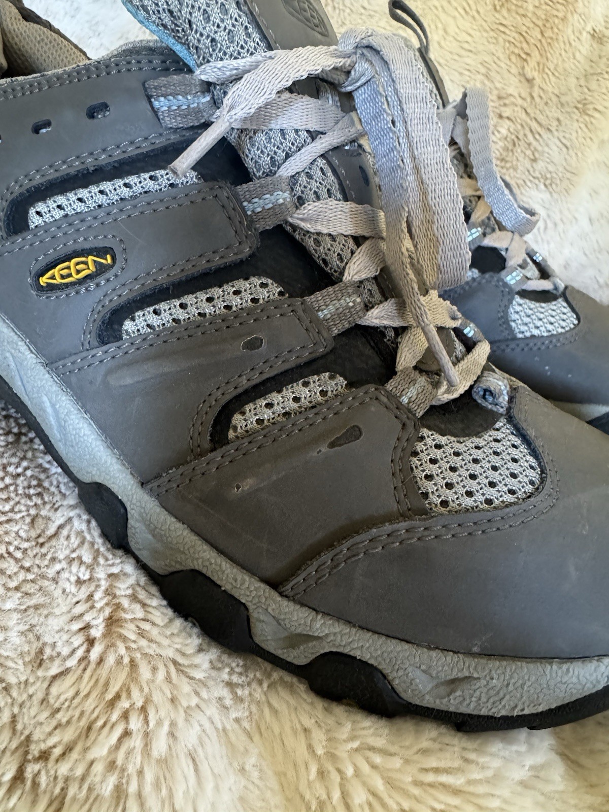 Scarpe da trekking donna Keen Dry grigio blu impermeabili comode outdoor TG US 8 EU38