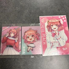 Noa Set of 3 Colorful Peach Noa Wafer Card Bromide Photo