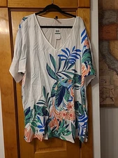 JANTZEN L Floral Magic Cella Tunic Swim Cover-up NWT $79