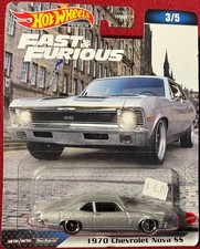 HOT WHEELS PREMIUM FAST & FURIOUS 1970 CHEVROLET NOVA SS 3/5. COMBINED OFFERS