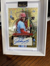 2024 Wild Card 5 Card Draw Jacob Gonzalez Auto 1/1  Rare Gold Ace of  Diamonds 