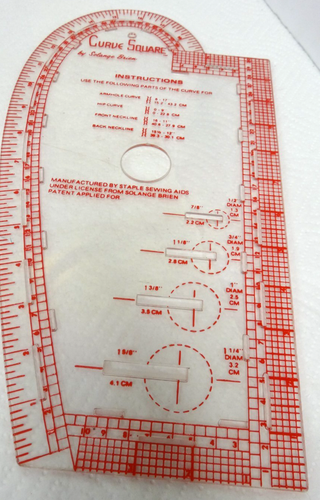 Righello Moda, Designer Curva e Curva Righelli Quadrati Vintage - Foto 9 di 12