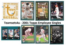 2001 Topps Employee Set Break - Pick Card -  Scans of Front and Back