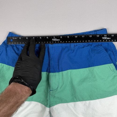 Chubbies Boomshakalaka Shorts Mens M Blue Green White Colorblock USA - Picture 8 of 11