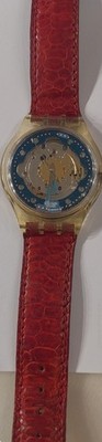 Swatch Automatic ''Red Ahead'' SAK101, 1992, Lederarmband