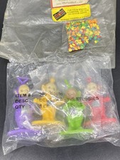 Vintage 1994 PVC Cake Topper 4 Teletubbies Fi...