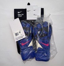 Nike GK Grip3 Goalkeeper Soccer Gloves Adult Size 10 Blue HQ0256-458 New