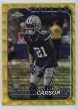 2024 Topps Chrome Rookies Yellow Wave Refractor 6/75 Caelen Carson #276 1ip7