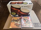 Donkey Konga 1 + 2 + DK Bongos (Boxed) (Nintendo GameCube, 2004) Tested!