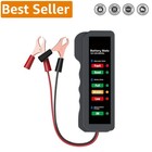 Testeur De Batterie 12V/6V Pour Voiture, Moto, Bateau - Capacité Jusqu'à 1000 CCA - Diagnostic Rapide En 5 Secondes