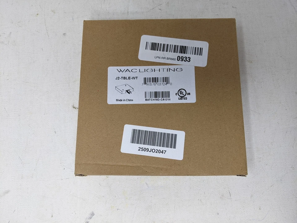 Luz de techo componente de pista serie WAC Lighting J2 J2-TBLE-WT Foto 4 de 4