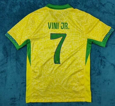 ブラジル代表 VINI JR. 7 オーセンティックユニフォーム Lサイズ Brazil Home VINI JR. #7 Football Jersey 2023/2024 Nike Brazil Size