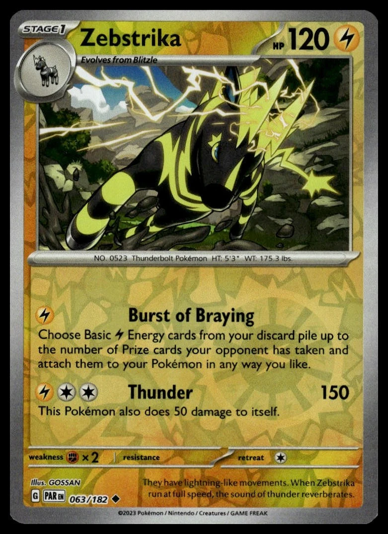 Zebstrika Pokemon Card for sale