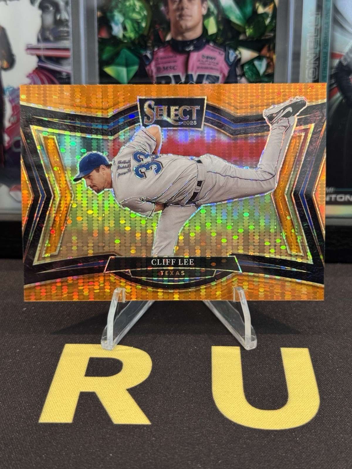 2025 Panini Select Diamond Level #222 Cliff Lee Orange Pulsar Prizm /49