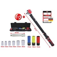 "Ratschen DrehmomentschlüSsel 20-200Nm 11-Tlg KS Tools 1/2\" Ergotorque®Precision"