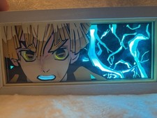 Anime Demon Slayer Manga Zenitsu Agatsuma USB Light Box Night Light Shadow Box