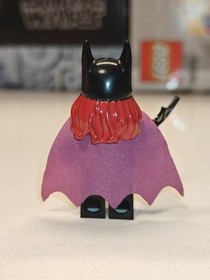 NEW DC Super Heroes: Batgirl Black Suit w Cape Custom Lego Minifigure 76013