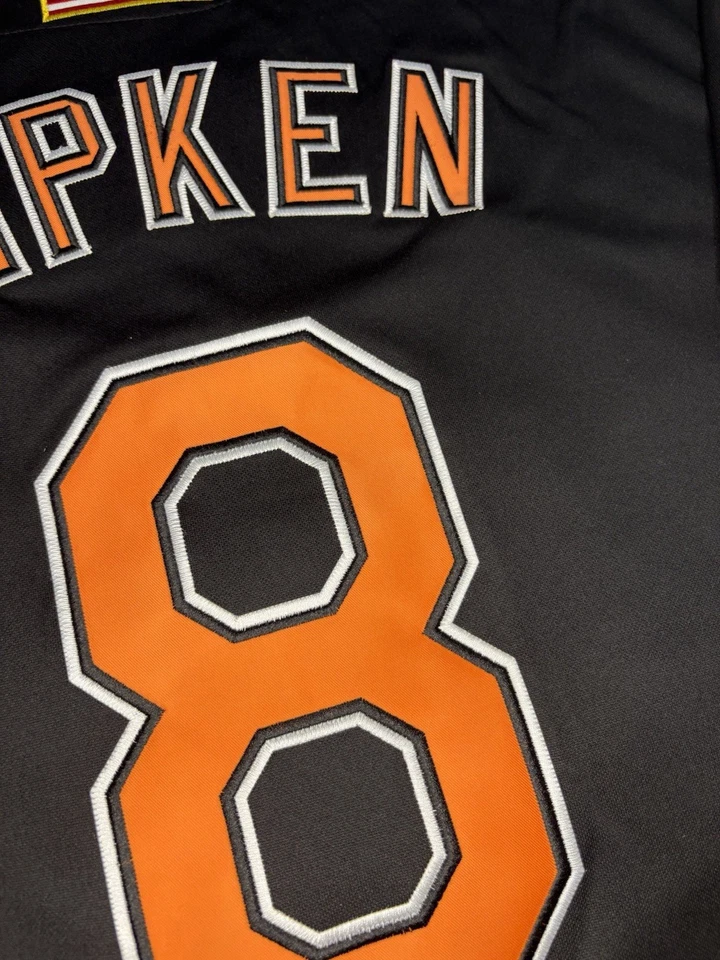 Cal Ripken Jr. 2001 Baltimore Orioles Alt Black Jersey w/ Patch Mens Size Large - Image 3 of 4