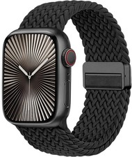 Magnetic Braided Strap for Apple Watch Series 7 38mm 40mm 41mm Compatibility