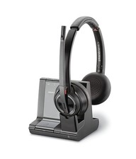 Plantronics - Savi 8220 Office Wireless DECT Headset Poly - Dual Ear Stereo 