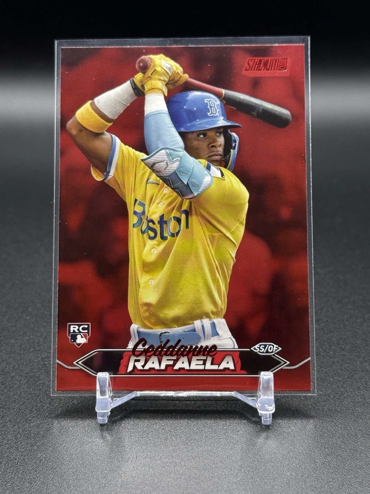 #34 Ceddanne Rafaela Red Foil (RC) - 2024 Topps Stadium Club