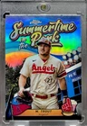 Mike Trout RARE HOLO INSERT REFRACTOR INVESTMENT CARD TOPPS CHROME ANGELS MINT