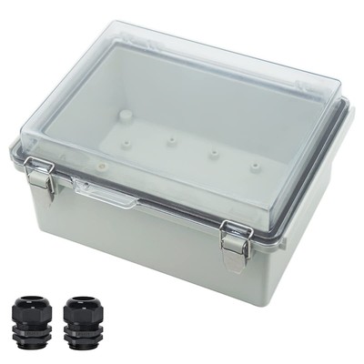 Junction Box ABS Plastic Dustproof Waterproof IP67 Electrical Boxes Hinged Sh...