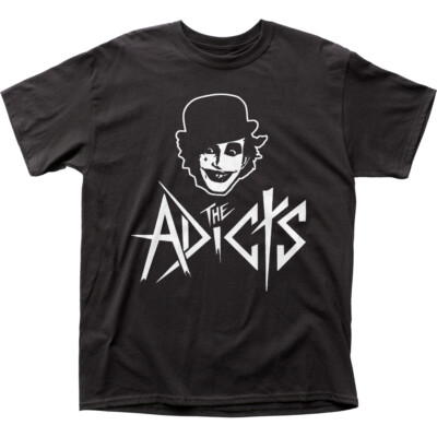 The Adicts Monkey T Shirt Mens Licensed Rock N Roll Music Band Tee New Black