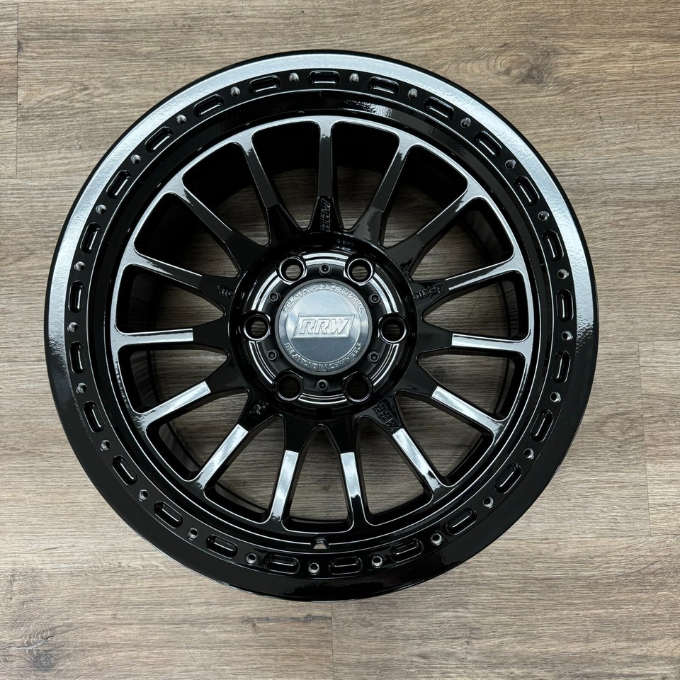 17x8.5 +0 6x139.7 Gloss Black RRW RR7-H Hybrid Beadlock Wheel | One ...