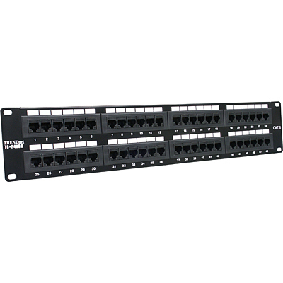 TRENDnet Patchpanel 48-port Cat6 ungeschirmt 19'' TC-P48C6 (0710931401219)