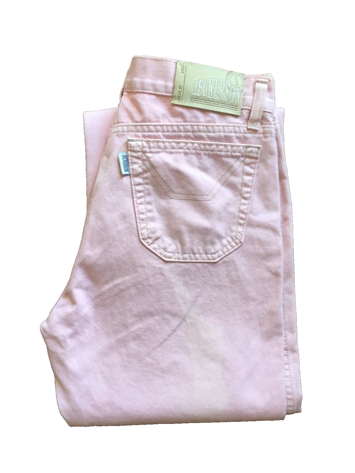 Jeckerson Womens Alcantara Pants Size 44 Bootcut Pink Jeans Legged image 3