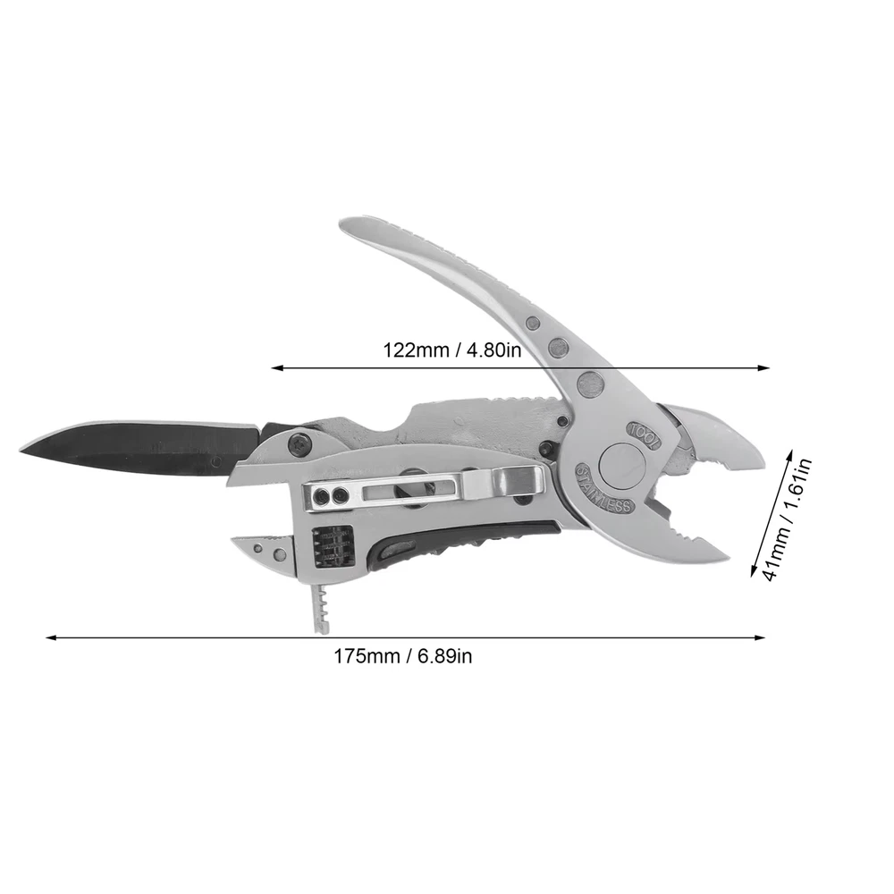 Multi-Tool with Pliers, Wrench, Screwdriver, Knife & Wire Cutter for Everything Multi-Tool with Pliers, Wrench, Screwdriver, Knife & Wire Cutter for Everything