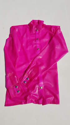 Chemisier Latex Violet Sur Mesure – Style Fétiche, Matière Ajustée