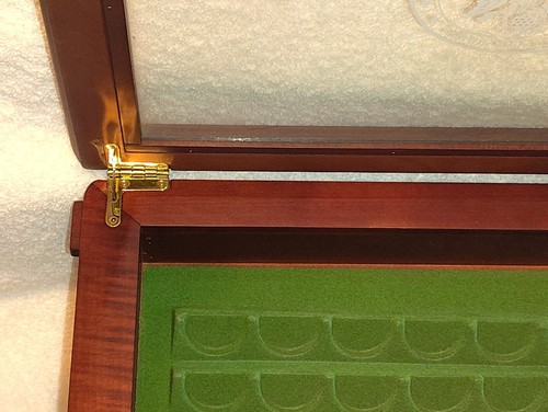 Danbury Mint US State Quarters Wood Display Case, w Storage Drawer & 2 Keys - Picture 17 of 23