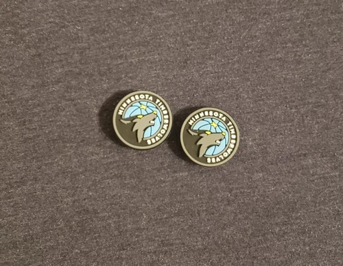 Minnesota Timberwolves Basketball Team Charm For Crocs Shoe Charms - 2 Pieces