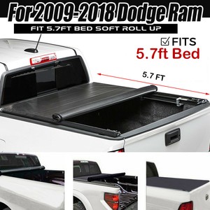 Roll Up Tonneau Cover For 2009 2018 Dodge Ram 1500 Crew Cab 5 7ft Short Bed Usa Ebay