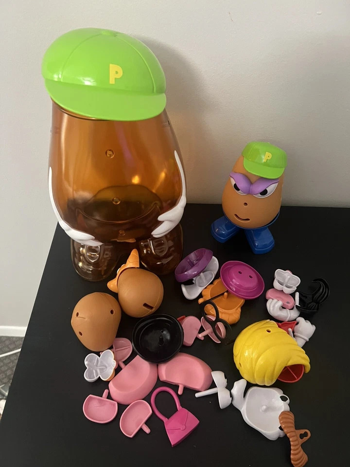 Vintage 2002 Mr. Contenedor grande con cabeza de patata con accesorios Foto 2 de 2