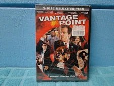 Vantage Point 2 Disc Deluxe Edition BRAND NEW SEALED DVD -EXTRA DVDs SHIP FREE
