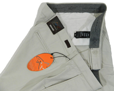 NEW Greg Norman String Beige Microfiber Active Pants Tag & measured Size 38x32